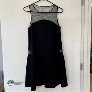 Cynthia Rowley Mesh Cutout Cocktail Dress